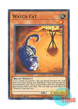 画像1: 英語版 MP19-EN013 Watch Cat 番猫－ウォッチキャット (ノーマル) 1st Edition