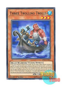 画像1: 英語版 MP19-EN015 Three Trolling Trolls 妖海のアウトロール (ノーマル) 1st Edition