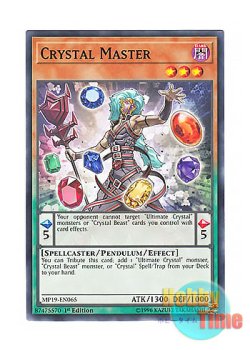 画像1: 英語版 MP19-EN065 Crystal Master 宝玉の先導者 (ノーマル) 1st Edition