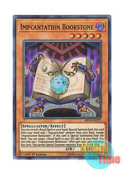 画像1: 英語版 MP19-EN172 Impcantation Bookstone 魔神儀－ブックストーン (スーパーレア) 1st Edition