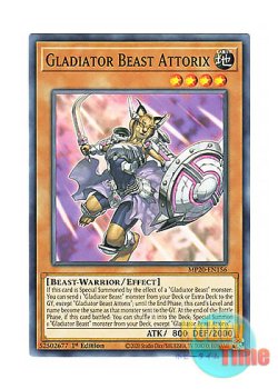 画像1: 英語版 MP20-EN156 Gladiator Beast Attorix 剣闘獣アトリクス (ノーマル) 1st Edition