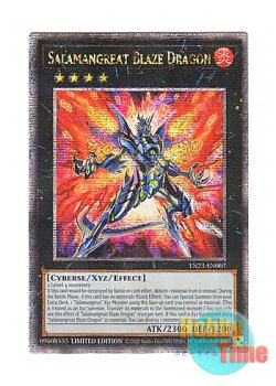 画像1: 英語版 TN23-EN007 Salamangreat Blaze Dragon 転生炎獣ブレイズ・ドラゴン (クォーターセンチュリーシークレットレア) Limited Edition