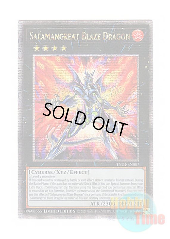 画像1: 英語版 TN23-EN007 Salamangreat Blaze Dragon 転生炎獣ブレイズ・ドラゴン (クォーターセンチュリーシークレットレア) Limited Edition (1)