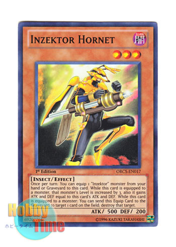 Inzektor Hornet ORCS EN017 Super Rare 1st Edition Yugioh
