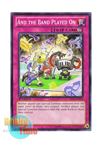 PRIO-EN079-1st EDITION AND THE BAND PLAYED ON YU-GI-OH