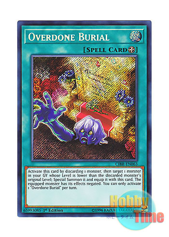 英語版 Cibr En063 Overdone Burial やりすぎた埋葬 シークレットレア 1st Edition