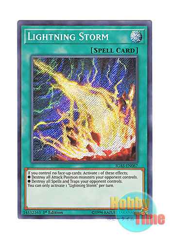 英語版 IGAS-EN067 Lightning Storm ライトニング・ストーム (シークレットレア) 1st Edition