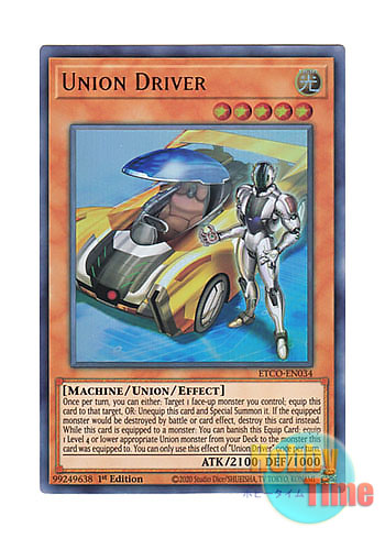 ETCO-EN034 UNION DRIVER Ultra Rare 1st Edition YuGiOh Card 