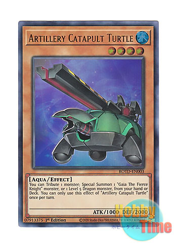 英語版 Rotd En003 Artillery Catapult Turtle 砲撃のカタパルト タートル ウルトラレア 1st Edition