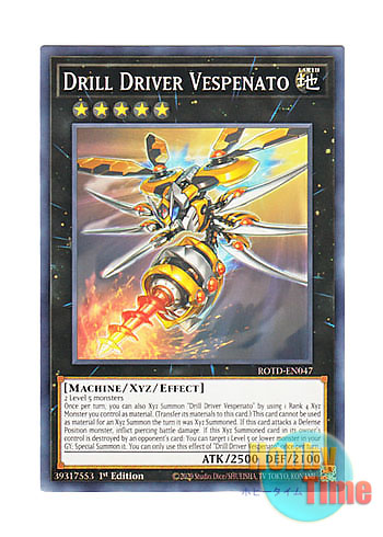 ROTD-EN047 Common x3 Drill Driver Vespenato 1st Edition Yu-Gi-Oh M/NM