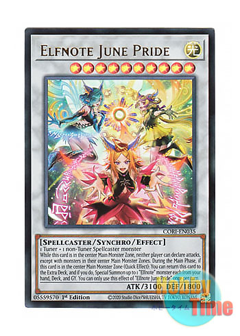 画像1: 英語版 CORI-EN035 Elfnote June Pride 誇り高き耀聖の詩－エルフェンノーツ (ウルトラレア) 1st Edition (1)