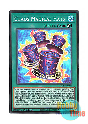 画像1: 英語版 CORI-EN046 Chaos Magical Hats カオスシルクハット (スーパーレア) 1st Edition (1)