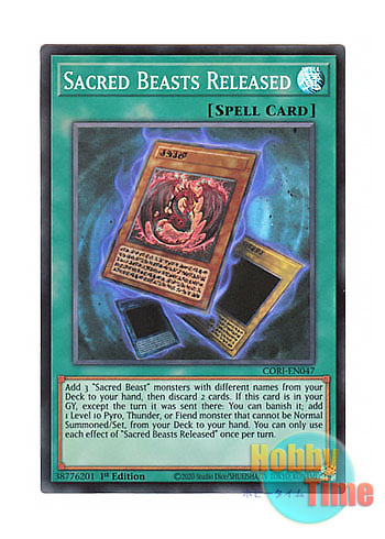 画像1: 英語版 CORI-EN047 Sacred Beasts Released 三幻魔解放 (スーパーレア) 1st Edition (1)