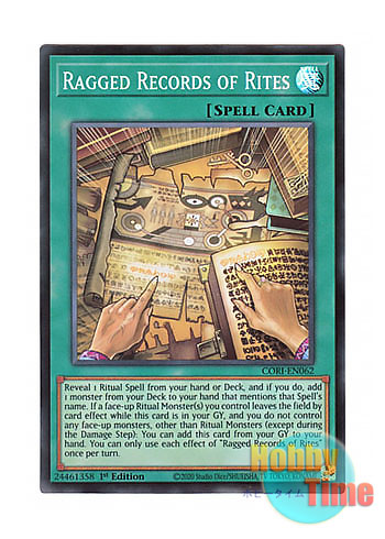 画像1: 英語版 CORI-EN062 Ragged Records of Rites 朽ちた祭儀要録 (スーパーレア) 1st Edition (1)