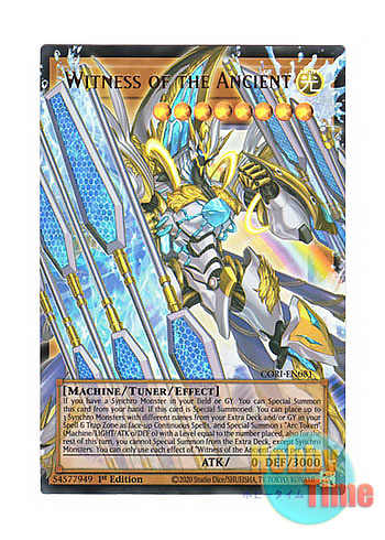 画像1: 英語版 CORI-EN081 Witness of the Ancient【Extended Art】 日本未発売【オーバーフレーム】 (ウルトラレア) 1st Edition (1)