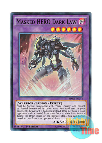 英語版 Sdhs En044 Masked Hero Dark Law M Hero ダーク ロウ スーパーレア 1st Edition