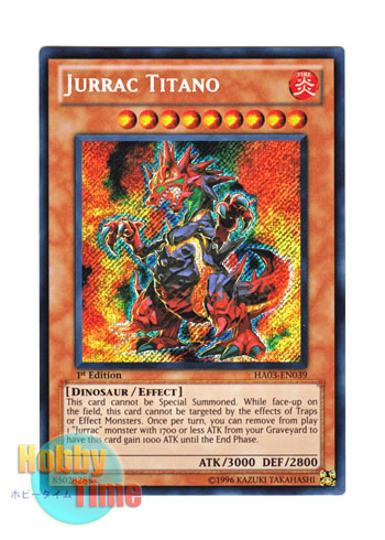 Yugioh Jurrac Titano HA03-EN039 Unlimited Edition Secret Rare