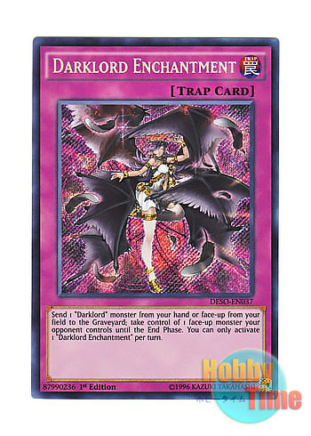 英語版 Deso En037 Darklord Enchantment 魅惑の堕天使 シークレットレア 1st Edition