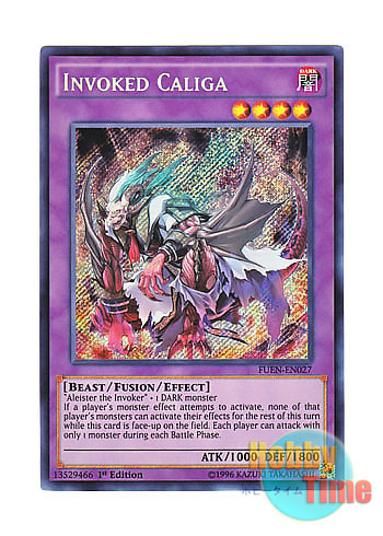 英語版 FUEN-EN027 Invoked Caliga 召喚獣カリギュラ (シークレットレア) 1st Edition