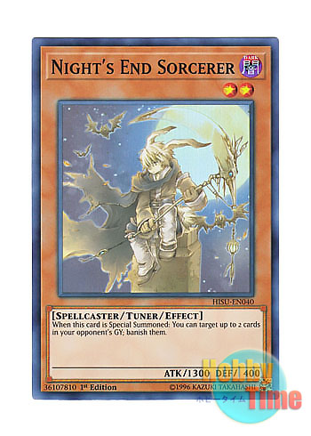 英語版 Hisu En040 Night S End Sorcerer ナイトエンド ソーサラー スーパーレア 1st Edition