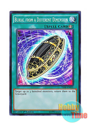 Yu Gi Oh Trading Card Game Burial From A Different Dimension Thsf En051 1st Mint Super Rare Yugioh Collectables Sloopy In