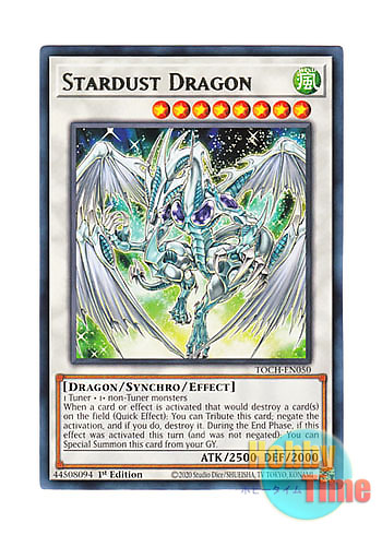 英語版 TOCH-EN050 Stardust Dragon スターダスト・ドラゴン (レア) 1st Edition