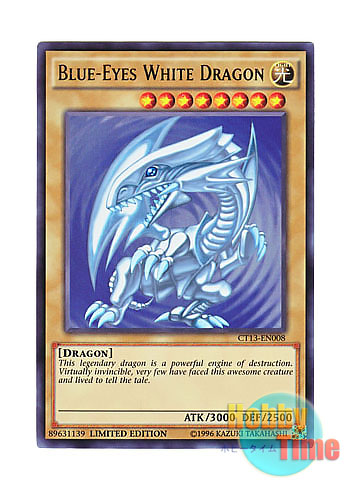 英語版 CT13-EN008 Blue-Eyes White Dragon 青眼の白龍 (ウルトラレア) Limited Edition