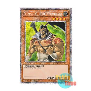 画像: 英語版 RA03-EN157 Elemental HERO Wildheart E・HERO ワイルドマン (プラチナシークレットレア) 1st Edition