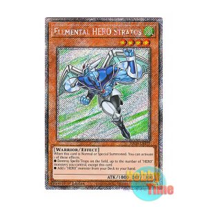 画像: 英語版 RA03-EN177 Elemental HERO Stratos E・HERO エアーマン (プラチナシークレットレア) 1st Edition
