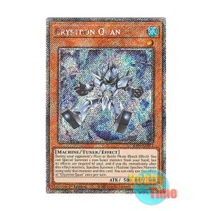 画像: 英語版 RA04-EN021 Crystron Quan 水晶機巧-クオン (プラチナシークレットレア) 1st Edition