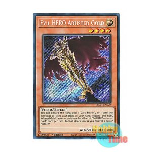 画像: 英語版 RA04-EN029 Evil HERO Adusted Gold E-HERO アダスター・ゴールド (シークレットレア) 1st Edition