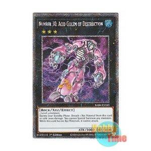 画像: 英語版 RA04-EN165 Number 30: Acid Golem of Destruction No.30 破滅のアシッド・ゴーレム (プラチナシークレットレア) 1st Edition