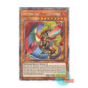 画像: 英語版 RA04-EN194 Fire King High Avatar Garunix 炎王神獣 ガルドニクス (プラチナシークレットレア) 1st Edition