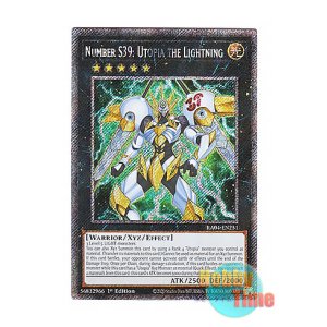 画像: 英語版 RA04-EN251 Number S39: Utopia the Lightning SNo.39 希望皇ホープ・ザ・ライトニング (プラチナシークレットレア) 1st Edition