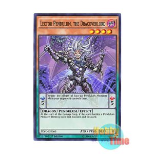 画像: 英語版 PEVO-EN060 Lector Pendulum, the Dracoverlord 竜魔王レクターP (スーパーレア) 1st Edition
