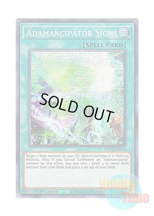 画像1: 英語版 MP21-EN234 Adamancipator Signs 魔救の息吹 (プリズマティックシークレットレア) 1st Edition
