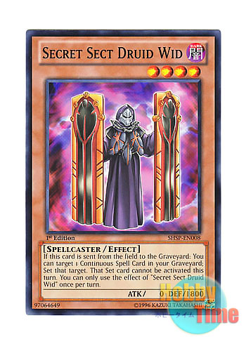 画像1: 英語版 SHSP-EN008 Secret Sect Druid Wid 暗躍のドルイド・ウィド (ノーマル) 1st Edition