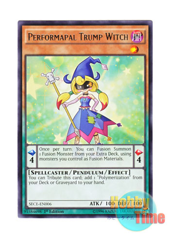 画像1: 英語版 SECE-EN006 Performapal Trump Witch EMトランプ・ウィッチ (レア) 1st Edition