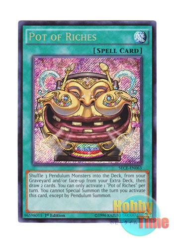 画像1: 英語版 SECE-EN063 Pot of Riches 金満な壺 (シークレットレア) 1st Edition