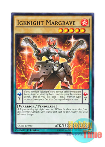 画像1: 英語版 CORE-EN030 Igknight Margrave イグナイト・ライオット (ノーマル) 1st Edition