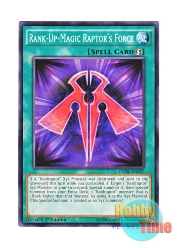 画像1: 英語版 CORE-EN057 Rank-Up-Magic Raptor's Force RUM－ラプターズ・フォース (ノーマル) 1st Edition