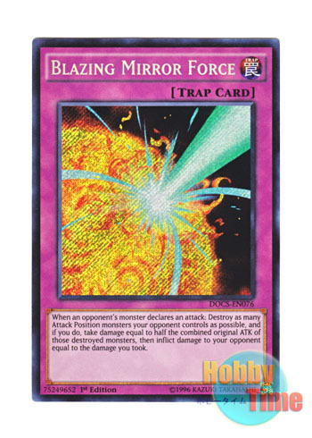 画像1: 英語版 DOCS-EN076 Blazing Mirror Force 業炎のバリア －ファイヤー・フォース－ (シークレットレア) 1st Edition