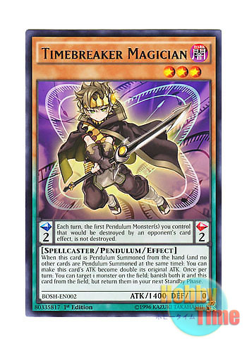 画像1: 英語版 BOSH-EN002 Timebreaker Magician 刻剣の魔術師 (レア) 1st Edition