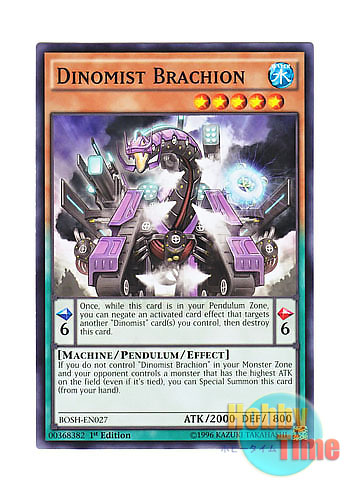 画像1: 英語版 BOSH-EN027 Dinomist Brachion ダイナミスト・ブラキオン (ノーマル) 1st Edition