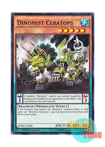 画像1: 英語版 BOSH-EN028 Dinomist Ceratops ダイナミスト・ケラトプス (ノーマル) 1st Edition