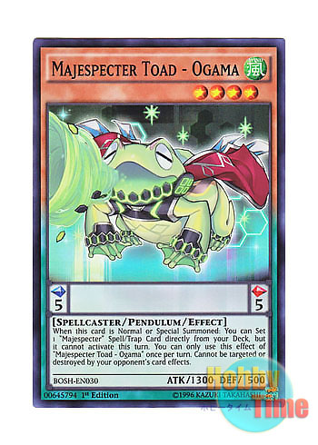 画像1: 英語版 BOSH-EN030 Majespecter Toad - Ogama マジェスペクター・フロッグ (スーパーレア) 1st Edition