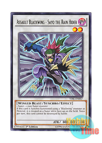 画像1: 英語版 TDIL-EN047 Assault Blackwing - Sayo the Rain Hider A BF－雨隠れのサヨ (レア) 1st Edition