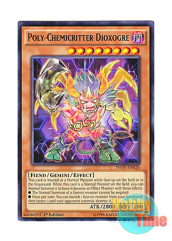 画像1: 英語版 INOV-EN026 Poly-Chemicritter Dioxogre 進化合獣ダイオーキシン (レア) 1st Edition