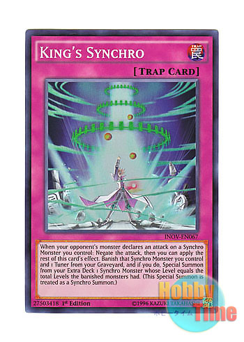 画像1: 英語版 INOV-EN067 King's Synchro 王者の調和 (スーパーレア) 1st Edition