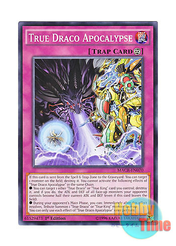 画像1: 英語版 MACR-EN070 True Draco Apocalypse 真竜の黙示録 (ノーマル) 1st Edition